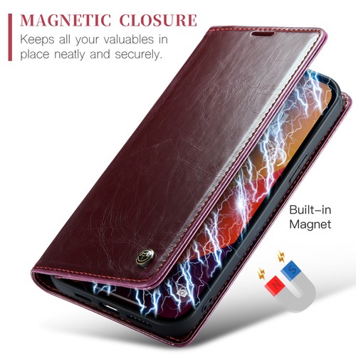 Funda de Cuero para iPhone 16 15 Pro Max 14/13/12/11 Abatible Billetera Soporte Teléfono Estuche - Imagen 43 de 60