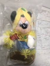 Walt Disney World - Scarecrow Mickey Mouse - Bean Bag Plush 8" Fall Autumn