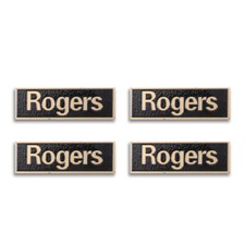 Rogers LS 3/5A Speaker Grill Badge Logo Aluminum 30mm 1.18" X10mm 0.39" GOLD