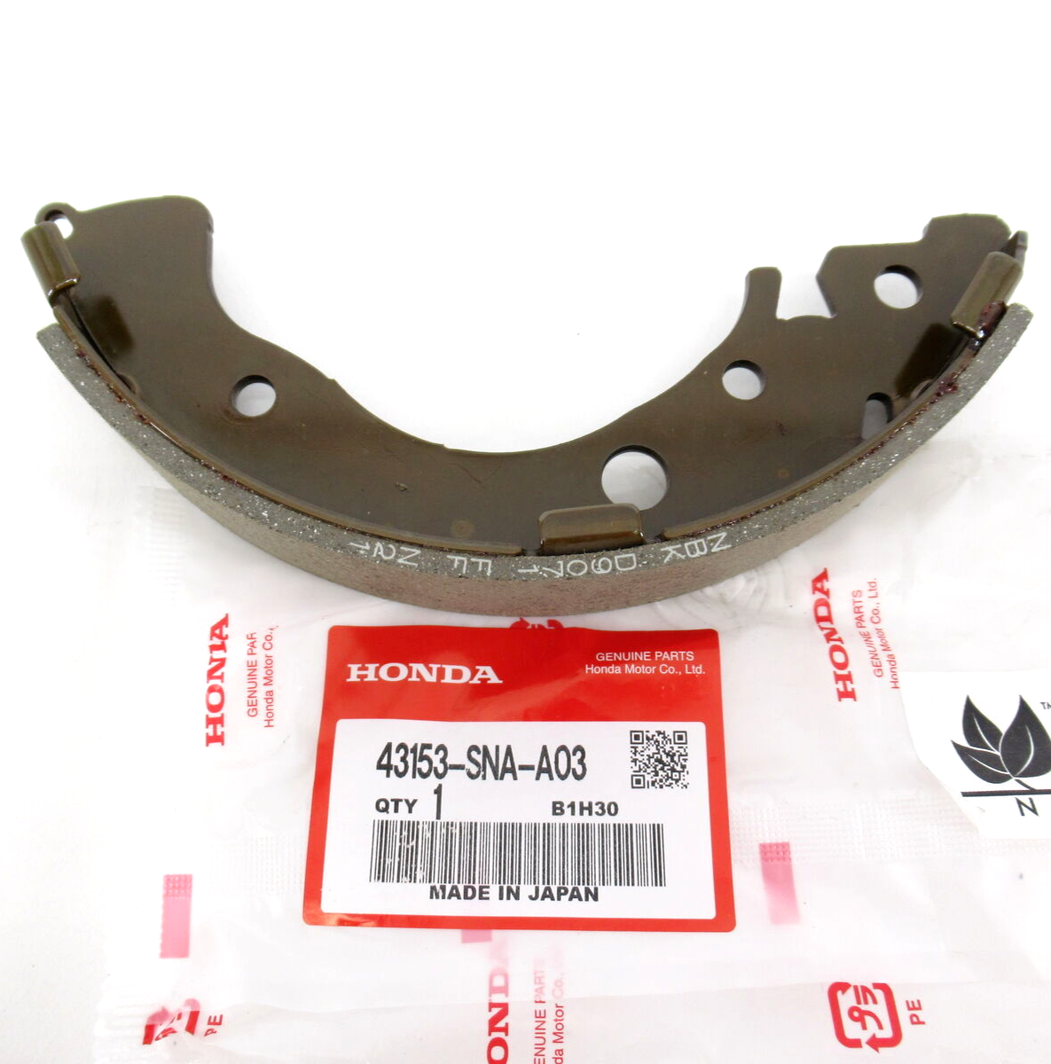 Genuine OEM Honda 43153-SNA-A03 Rear Drum Brake Shoe (1) 09-20 Fit