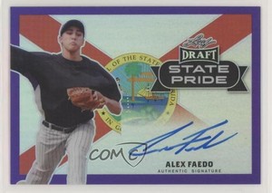 2017 Leaf Metal Draft orgullo Púrpura/15 #SP-AF1 State Alex Faedo Auto  Tarjeta De Novato | eBay