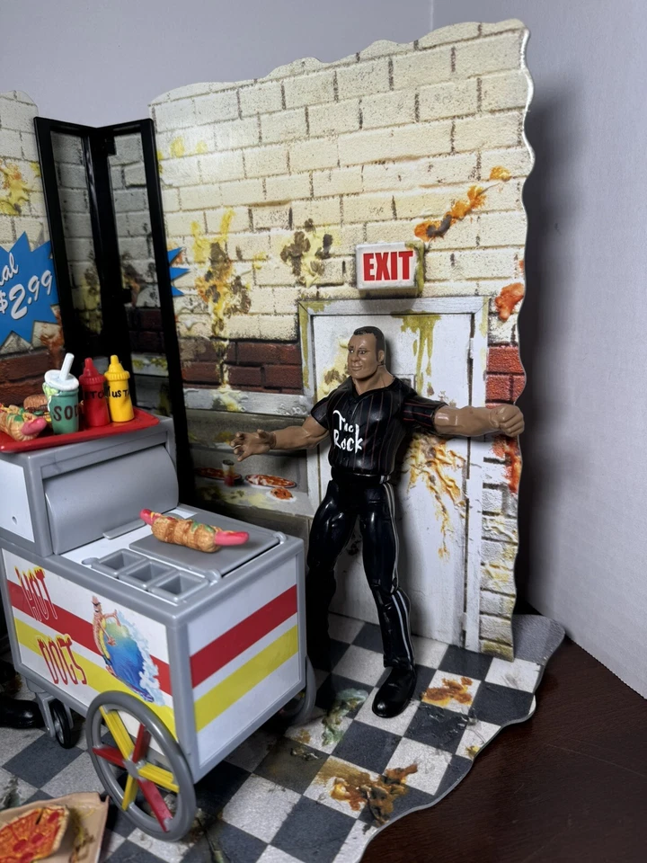 WWF WWE Jakks Pacific 2000 - Break Room Brawl - Juego de accesorios de caja de utilería con figuras Foto 4 de 4