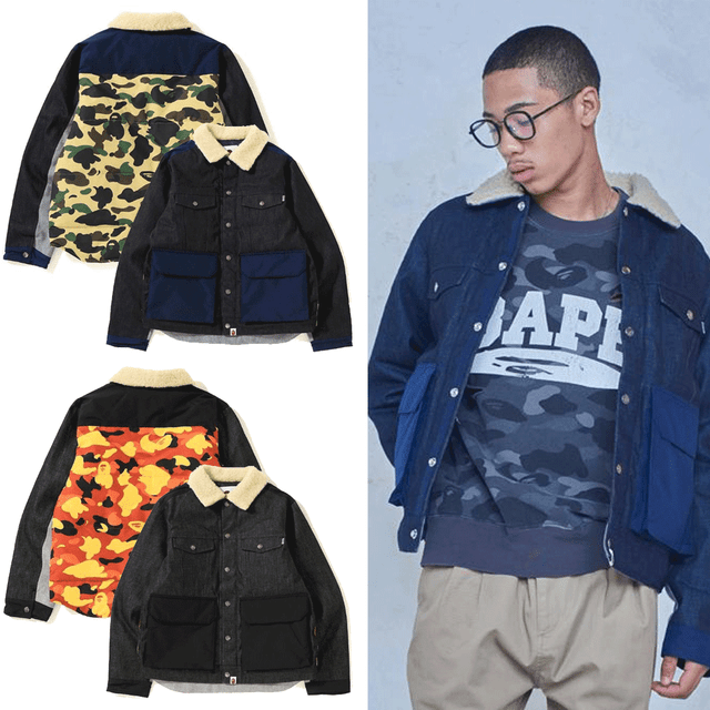 bathing ape jean jacket