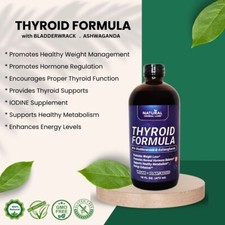 THYROID Formula By Natural Herbal Labs, Plant-Based, 16 oz