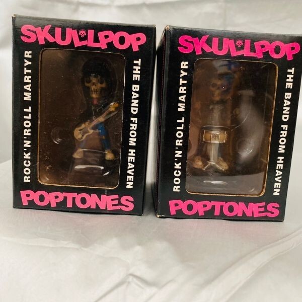 RAMONES フィギュア　SKULLPOP POPTONES Ramones Figure Skullpop Poptones Vintage Set of 4 Full