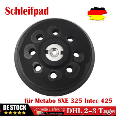125MM Klett Schleifpad für Metabo SXE 325 Intec 425 Exzenterschleifer 5Zall DE