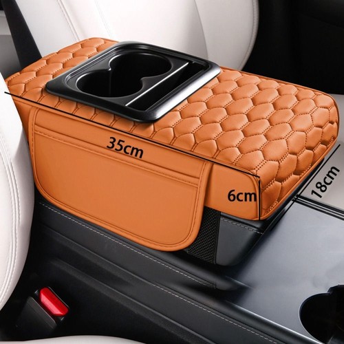 Portable Armrest Pad PU Leather Car Armrest Pillow Universal - Picture 2 of 10