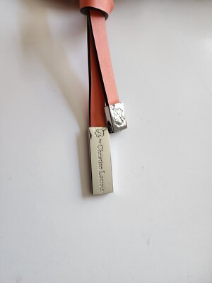 Christian Lacroix crossbody bag, purse, brown & coral, floral