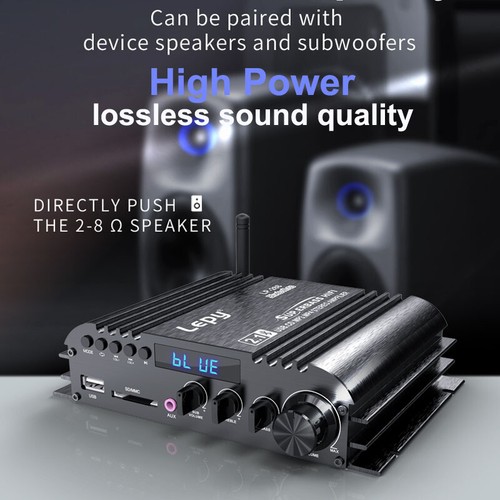 Lepy LP-288 50+100W Mini HiFi BASS 2.1 Car Home Audio Amplifier Mobile PC Player - Picture 2 of 18