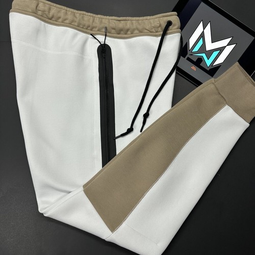 Nike Sportswear Tech Fleece Joggers Pants White Khaki Men’s Sizes FB8002-121 - Picture 5 of 7