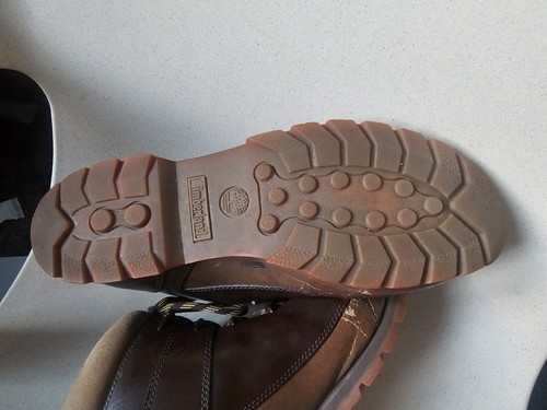 Timberland Boots Mens 12 M Brown Leather Ankle Mid Waterproof Hiking Casual - Picture 12 of 15