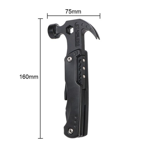 Multifunctional Stainless Steel Claw Hammer Tool With Nylon Sheath Multi - Picture 4 of 5