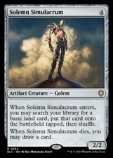 Solemn Simulacrum 0284 Non Foil Rare Bloomburrow Commander MTG NM