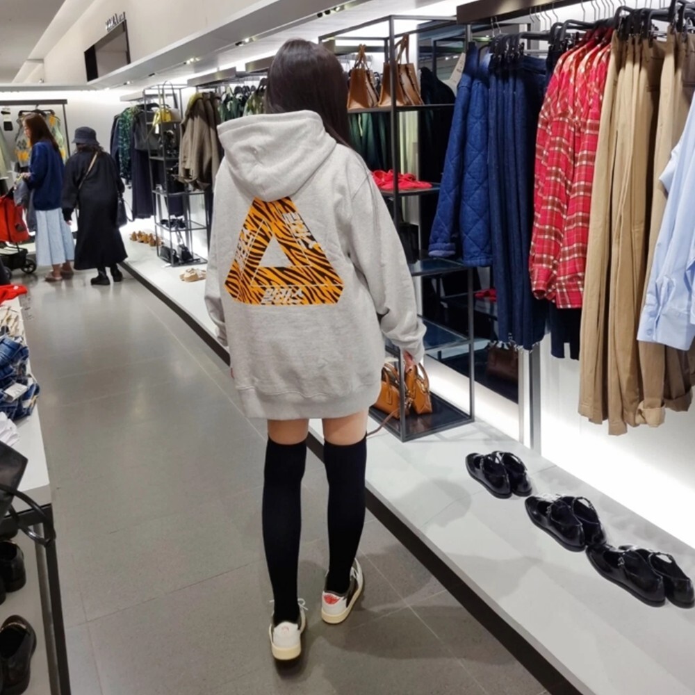 Palace Seoul Korea 24SS Limited Edition Grey Tiger Stripe