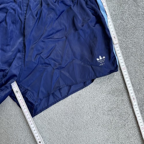 Pantalones cortos vintage para hombre ADIDAS Bermudas Large años 80 brillo sedoso 19814 azul - Imagen 4 de 8