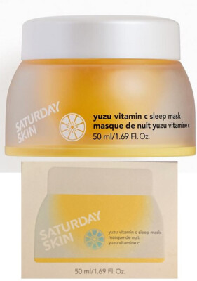 saturday skin yuzu vitamin c lip mask Sleep Mask,50ml FULL SIZE NEW WITH BOX Hidrolyzed Flavor/Type:Malibu Beach leaving it on overnight There are thousands of