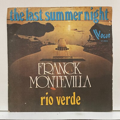 Franck Montevilla - The Last Summer Night; Vinyl 45RPM 7'' unbespielt