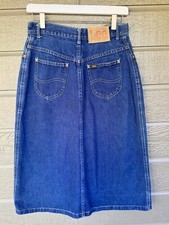 Vintage Lee Denim Skirt Size 11 Made in USA