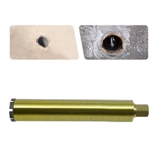 Gold Wet Core Drill Bit 15.75in Drilling Depth For Concrete Diamond Core Drill