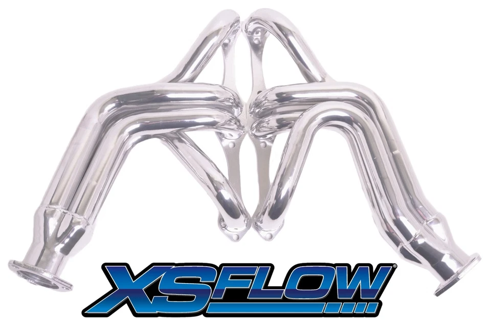 Cabezales Chevy SB Tri-5 1955-57 longitud media 55-82 escape Corvette recubierto de cerámica Foto 2 de 4