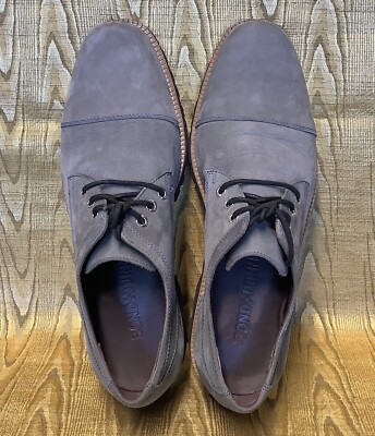 BOND+DUNN VIBRAM Canada Gray Nubuck Leather Blue Stitch Cap Toe Oxford 10 RARE rare BOND+DUNN VIBRAM Canada Grey Nubuck Leather Blue Stitch  main image 3