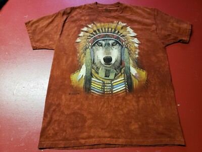 The Mountain T-Shirt Wolf With A Headdress Rust XXL 2014