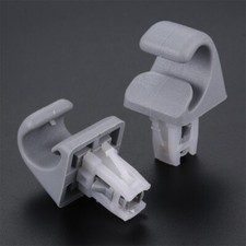 Soporte de gancho con clip para visera solar gris 2 piezas para Toyota RAV4 2003-2012 Solara 2004-2008