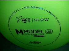 Prodigy MAX WEIGHT Glow M Model US 180G ACE LINE Midrange.  Disc Golf, Green