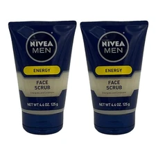 2 Pack Nivea for Men Energy Face Scrub 4.4 oz Pre Shave Energizes & Conditions