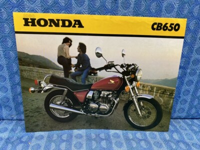 1980 Honda CB650 Motorcycle Original Sales Brochure Flyer
