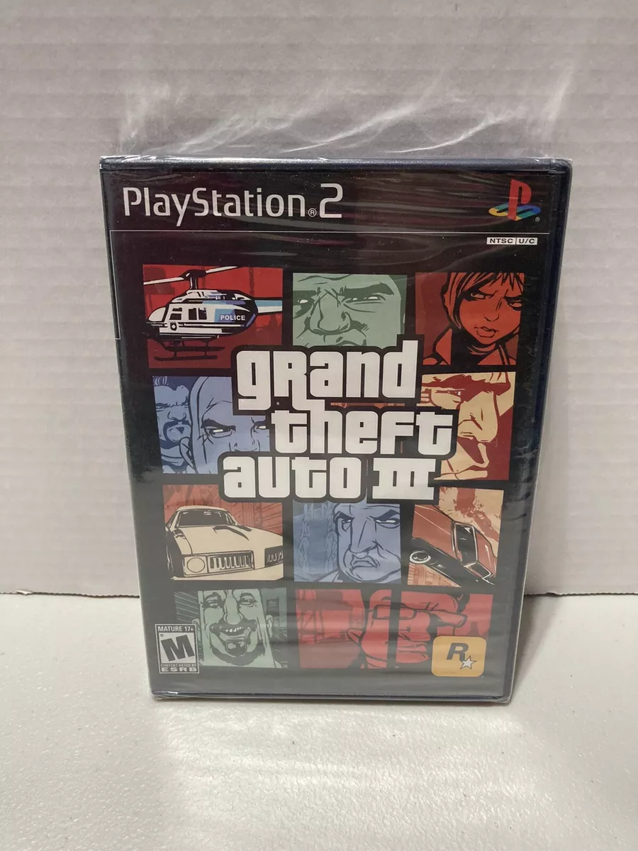 Grand Theft Auto III, Sealed, New PS2 GTA Playstation 2