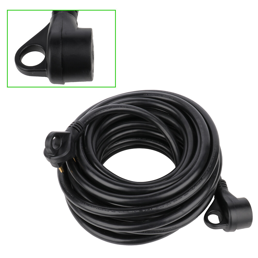 50 Ft 30 Amp RV Extension Cord TT-30 Power Supply Cable Fit for Motorhome Camper