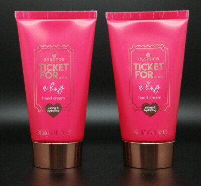 2x Essence: Ticket for  a hug - HAND CREAM Pflegende Handcreme 2 x 50 ml