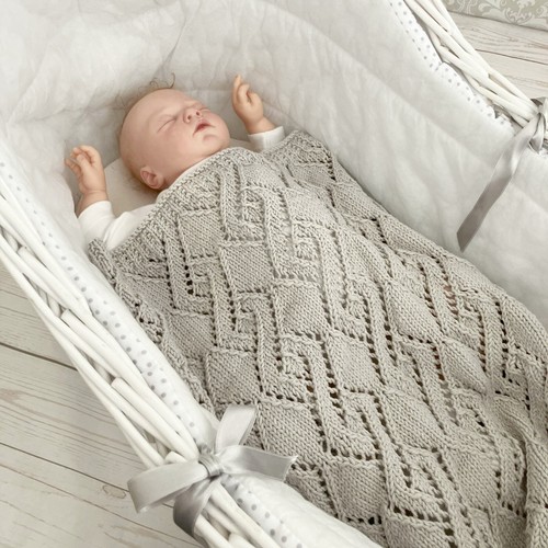 Knitting Pattern for Babies Blanket, Baby Afghan Pattern, DK, KP380 - Picture 9 of 9