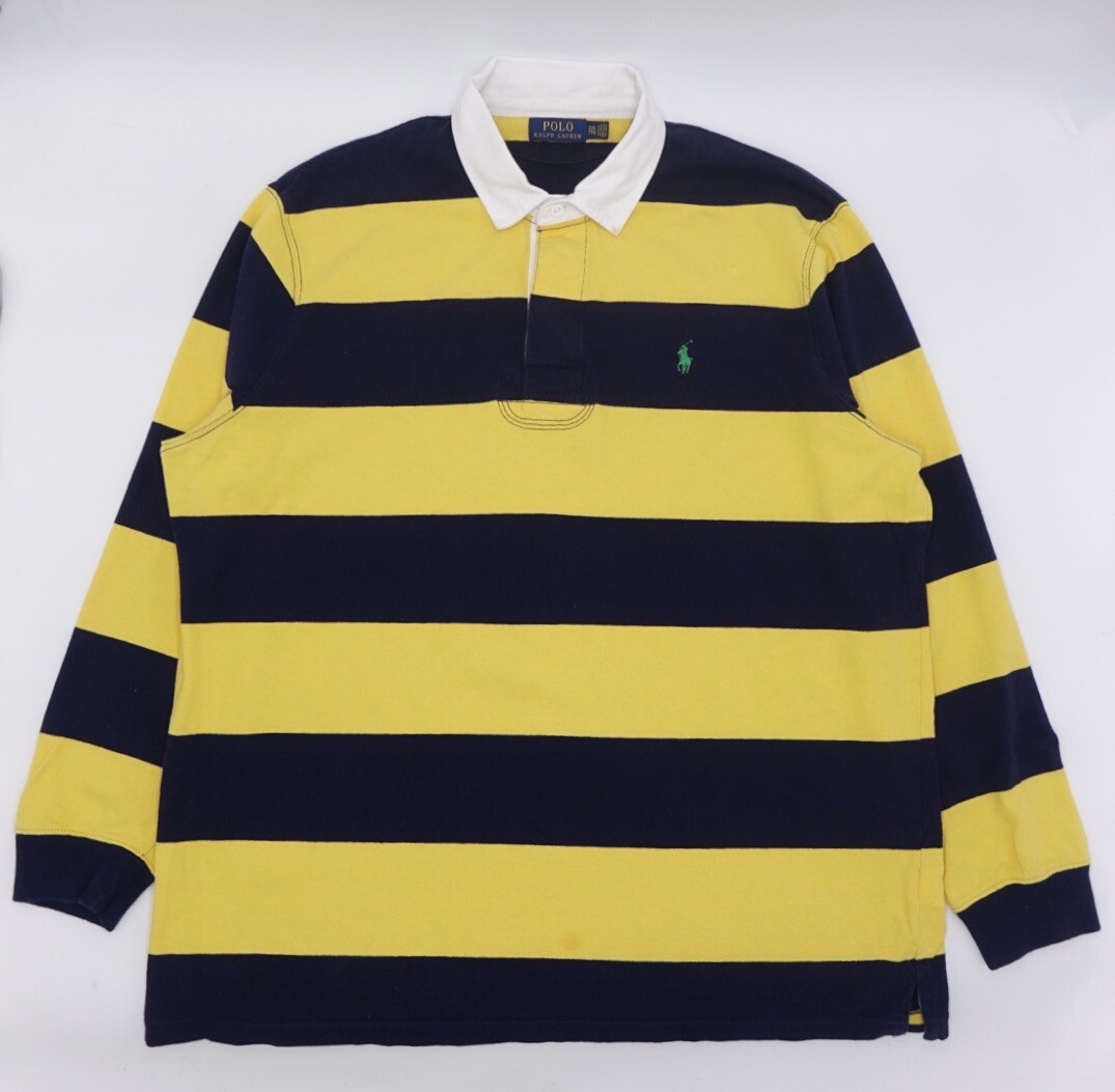 Vintage Polo Ralph Lauren Rugby Men's Size XXL TTG Yellow/Blue | eBay