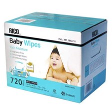 RICO Baby Wipes, 720 Count