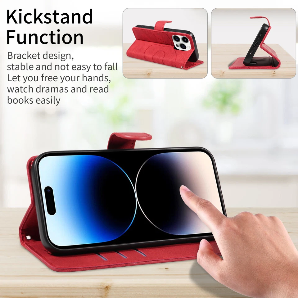 Nueva Cartera Abatible Línea Curvada Patente Cuero PU Estuche Cubierta Carcasa Para Varios Modelos Foto 3 de 4