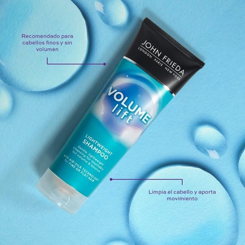 John Frieda Volume Lift Lightweight Shampoo 250 ml, Flat, Fine & Bouncy Hairs UK - Picture 4 of 9