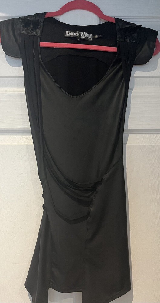 Lip Service Dress, Shoulder Spikes, Size S
