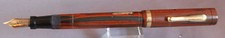 Stylo plume Conklin Vintage Endura Woodgrain Hard Rubber Jr. - fonctionne - moyen