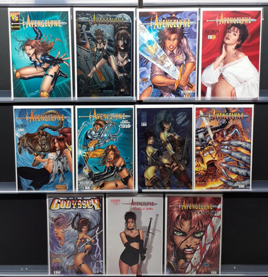 AVENGELYNE #1/2 1 2 2 PC 3 5 CYBRID & GLORY CHROMIUM POWER 3 GODYSSEY DEADLY SIN