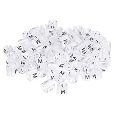 Clothes Hanger Marker M Fit 3.5mm Rod for Garment Color Coding Clear 100pcs