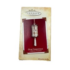 OUR CHRISTMAS A MILESTONE Hallmark Keepsake Ornament 2004 Box Memory Card