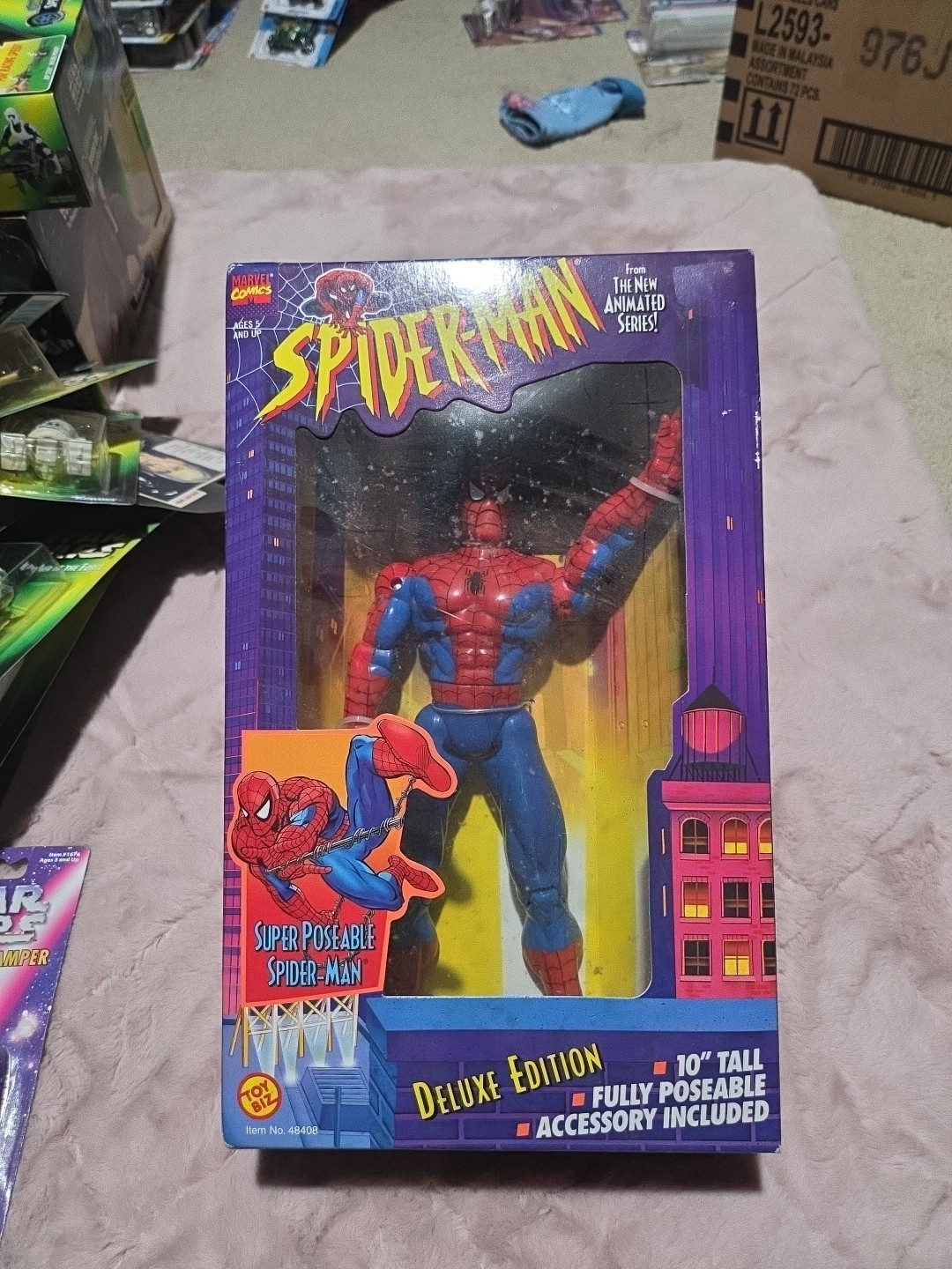 1994 Deluxe Edition Spider-man The New Animated Series 10" inch figure Toy Biz