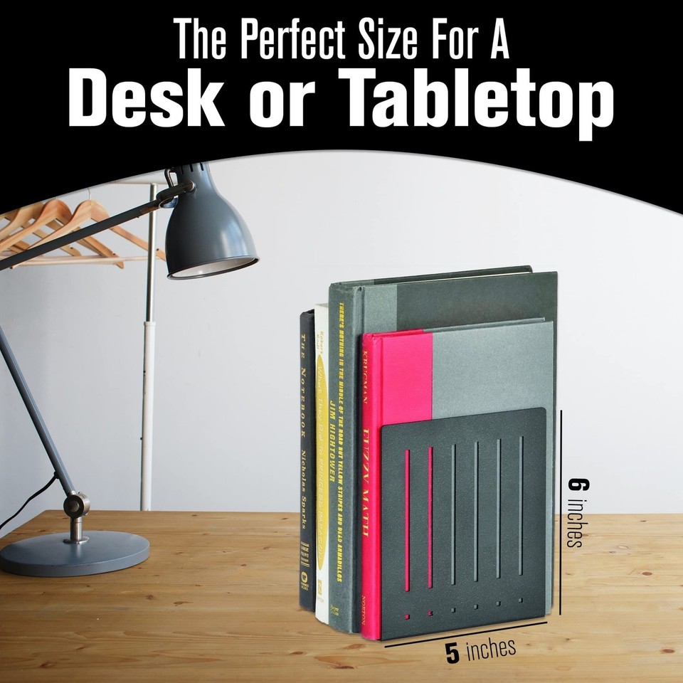 STEELMASTER by BankSupplies 6-Inch Heavy Duty Bookends | Scratch ...