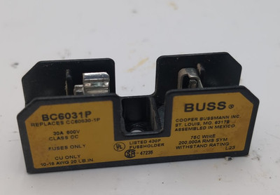 Bussmann BC6031P Fuse Holder A P 1A 3''x1''