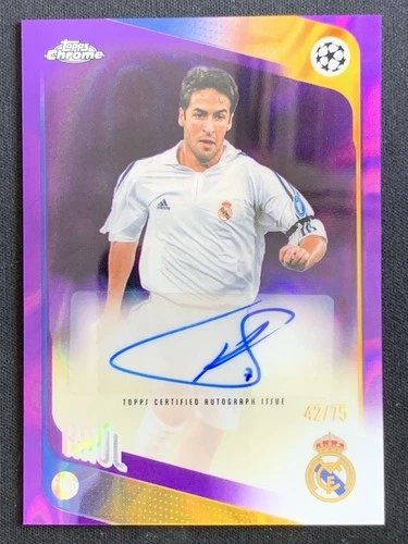Raul 2025-26 Topps Chrome UCC Purple Lava Refractor Auto /75 #CLA-RA