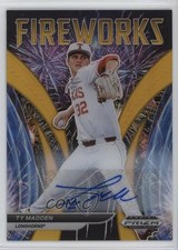 2021 Panini Prizm Draft Picks Fireworks Gold 3/10 Ty Madden #F-TM Auto 7ud