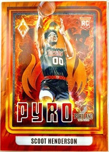 Scoot Henderson /49 RC 2023/24 Panini Phoenix Pyro ORANGE PRIZM #12 Rookie SP 🔥