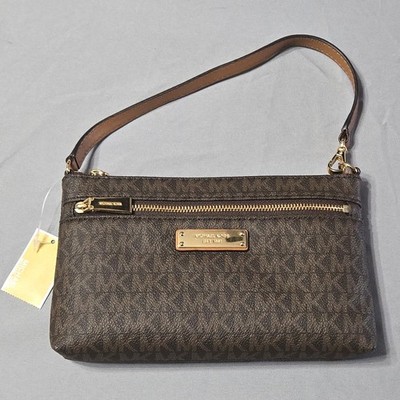 Michael Kors Brown Wristlet